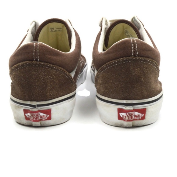 Vans Old Skool Skate Shoes Rain Drum Men Size 10 Brown Canvas & Suede Sneakers - Picture 5 of 9